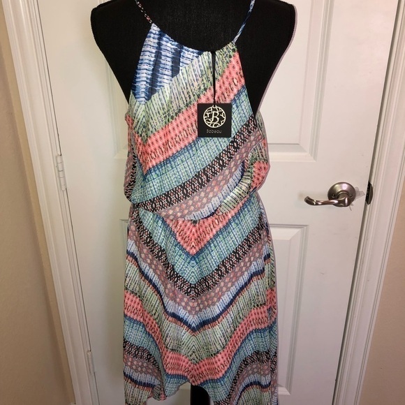 Bobeau Multi-color Asymmetrical Dress Size Medium - Picture 9 of 10